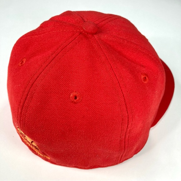 Seattle Sonics Red Fitted New Era 59Fifty Hardwood Classics NBA Hat 7 1/8 - Picture 6 of 15